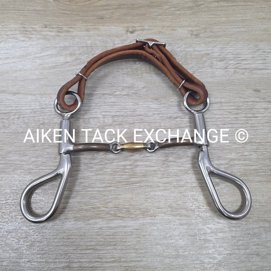 Bowman Bits Double Joint Tear Drop Curb Bit with Curb Strap 5.25"