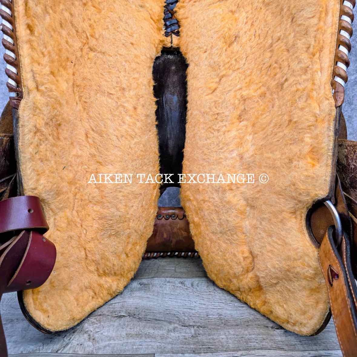 CC Saddlery Charles Crawley Western Saddle, 15.5" Seat, Wide Tree - Full QH Bars