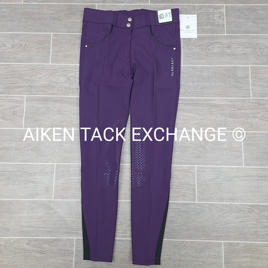 KL Select Gabrielle Knee Patch Breeches, Purple, Women's Size 26R