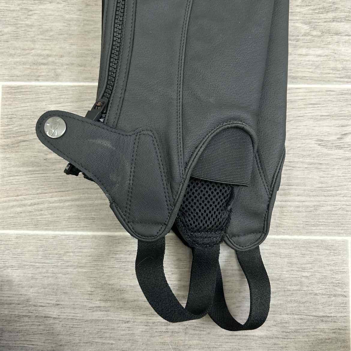 Kerrits GripTek Half Chaps, Black, Size Medium Regular
