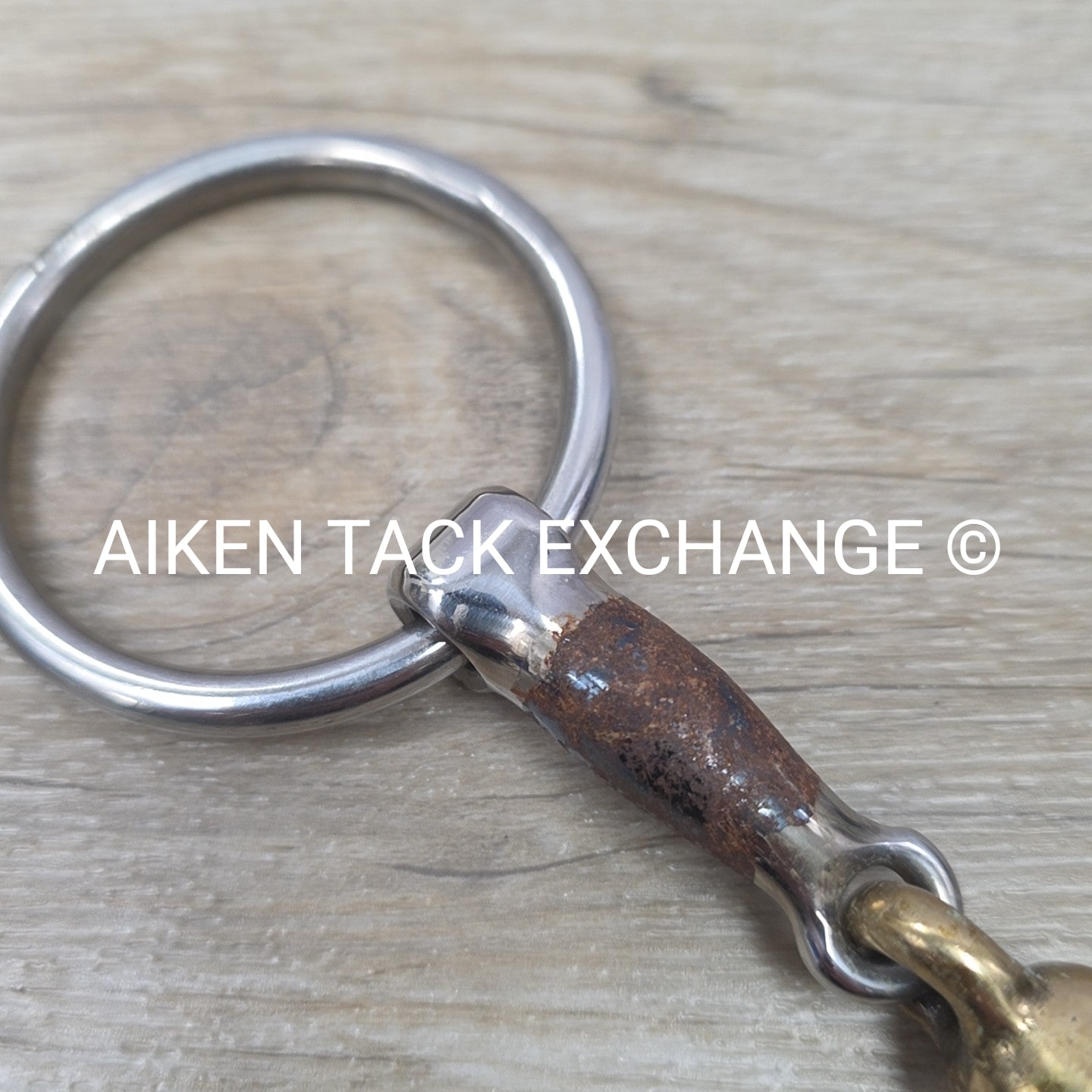 Shires Blue Alloy Loose Ring Double Joint Lozenge Bit 4.5"