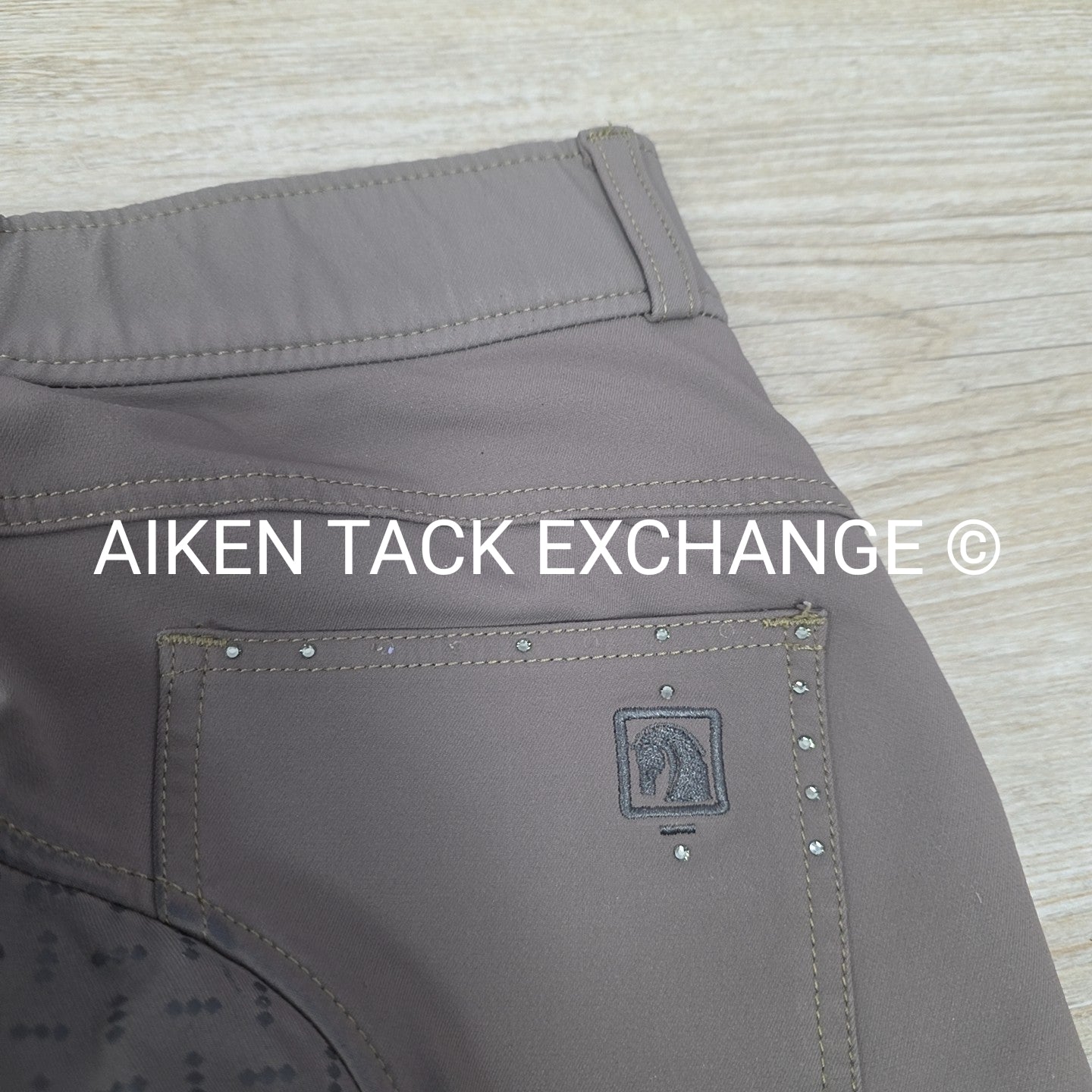 Romfh Sarafina Bling Silicone Grip Full Seat Breeches, Size 28 R