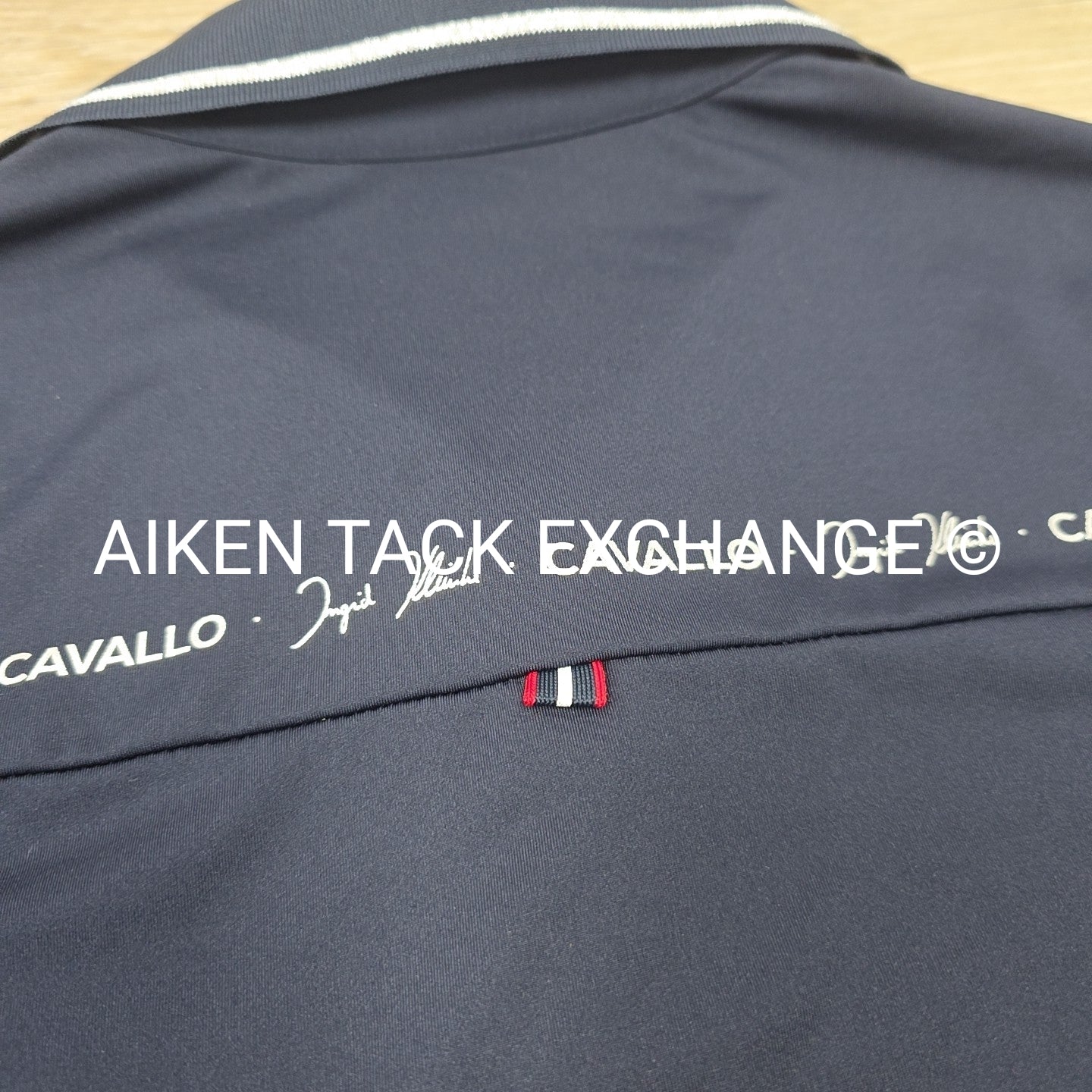 Ingrid Klimke by Cavallo Short Sleeve Polo Top, Size 38