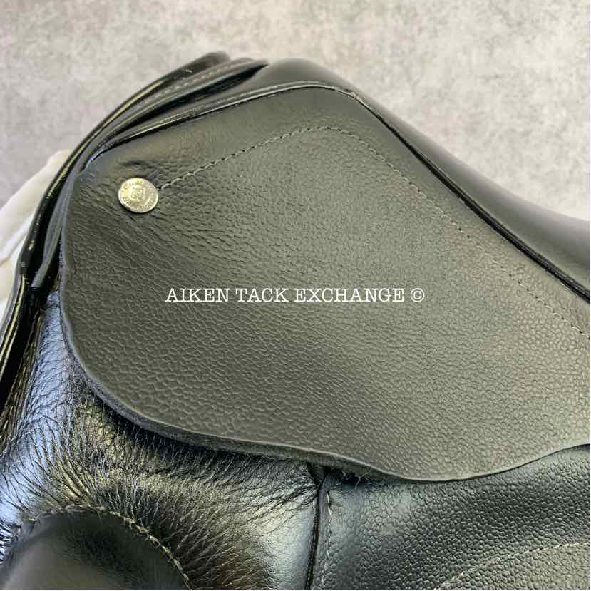 2018 Custom Saddlery Advantage Monoflap Dressage Saddle, 18" Seat, Adjustable Tree, Wool Flocked Pony Panels