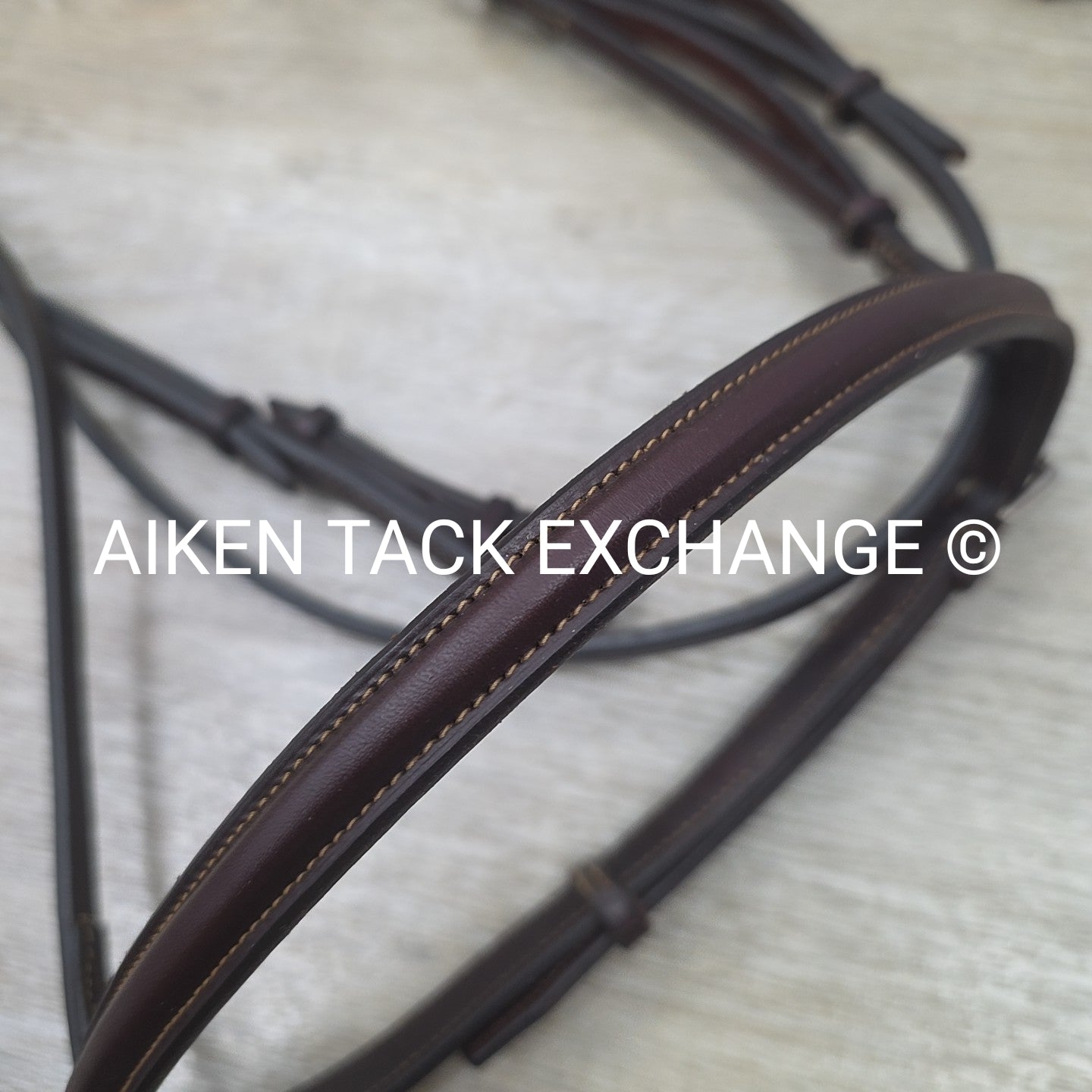 Edgewood Plain Raised Bridle, No Reins, Brown, Size Full