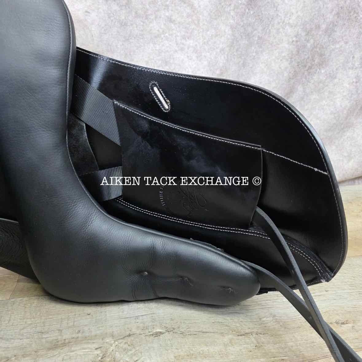 2024 Loxley by Bliss Monoflap Dressage Saddle, 17.5" Seat, Adjustable Tree - Changeable Gullet, Wool Flocked Panels
