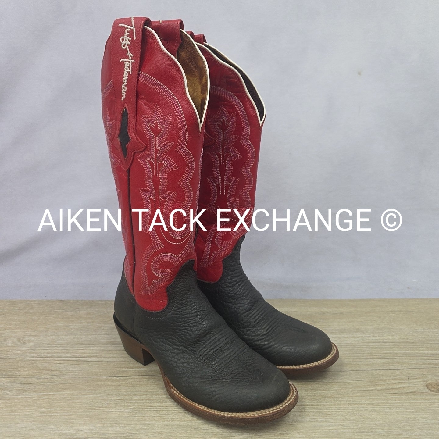 Tuff Hedemen Resistol Western Boots, Size 6.5B