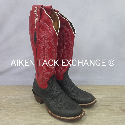 Tuff Hedemen Resistol Western Boots, Size 6.5B
