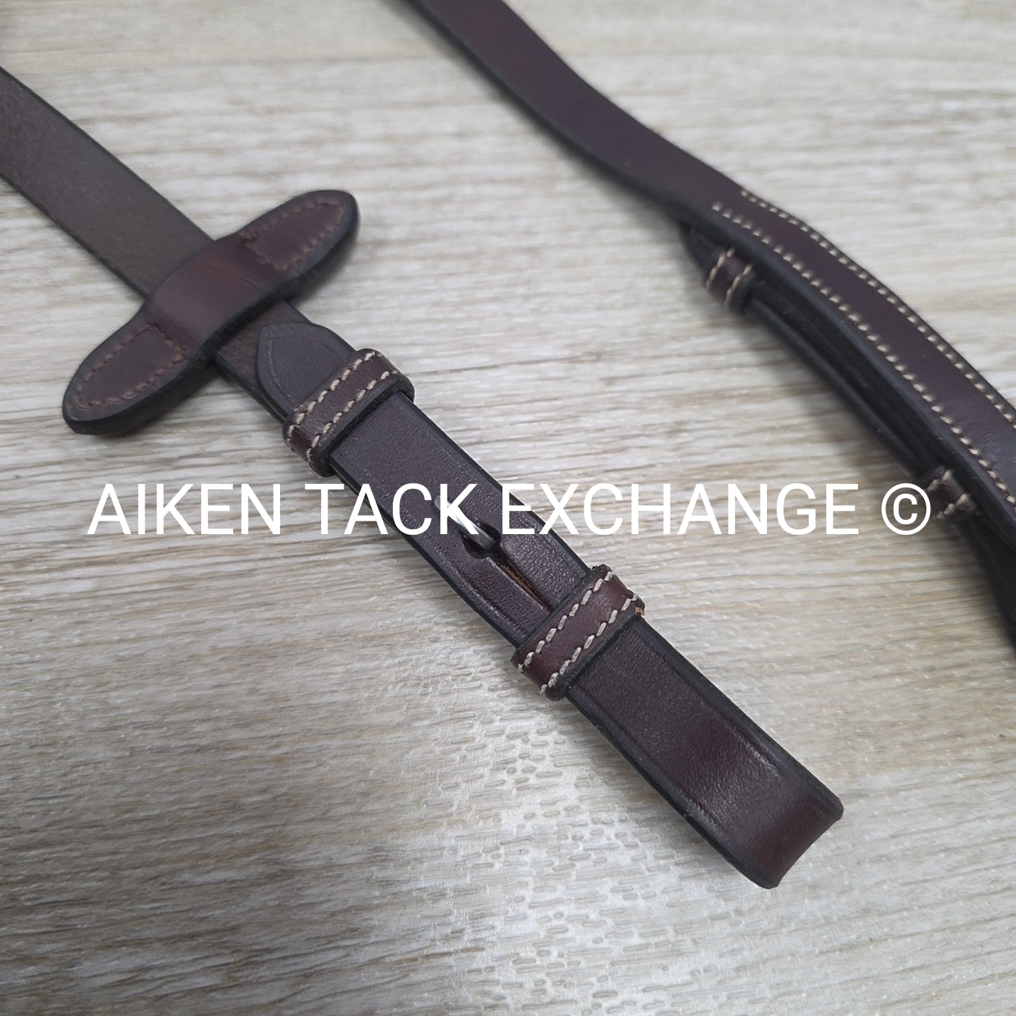 Penelope Elastic Rubber Grip Reins, Brown, 55"