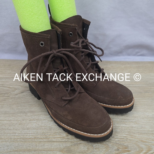 Hush Puppies Lace-Up Short Boots, Brown, Women's Size 8