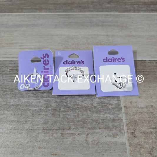 Claire's Rings (3) - Size 8