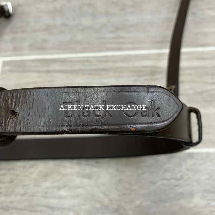 KL Select Black Oak Flat Noseband for Monocrown Bridle, Oversize