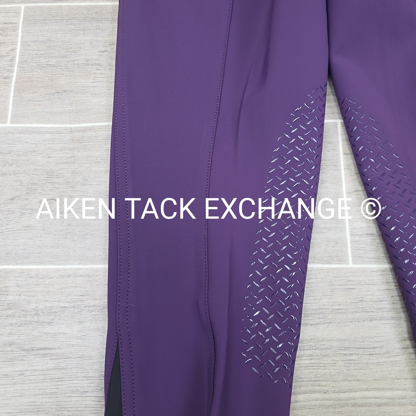 KL Select Gabrielle Knee Patch Breeches, Purple, Women's Size 30R