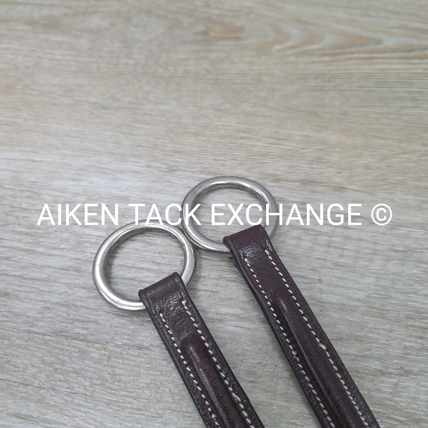 Fancy Stitched Round Raised Running Martingale Attachment, Brown