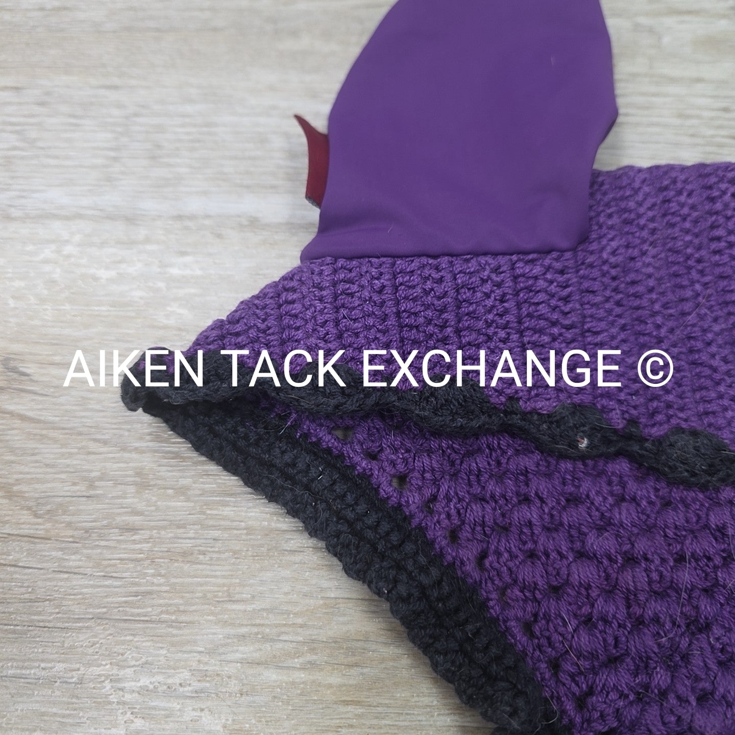 LeMieux Classic Ear Bonnet, Black Currant, Size XLarge