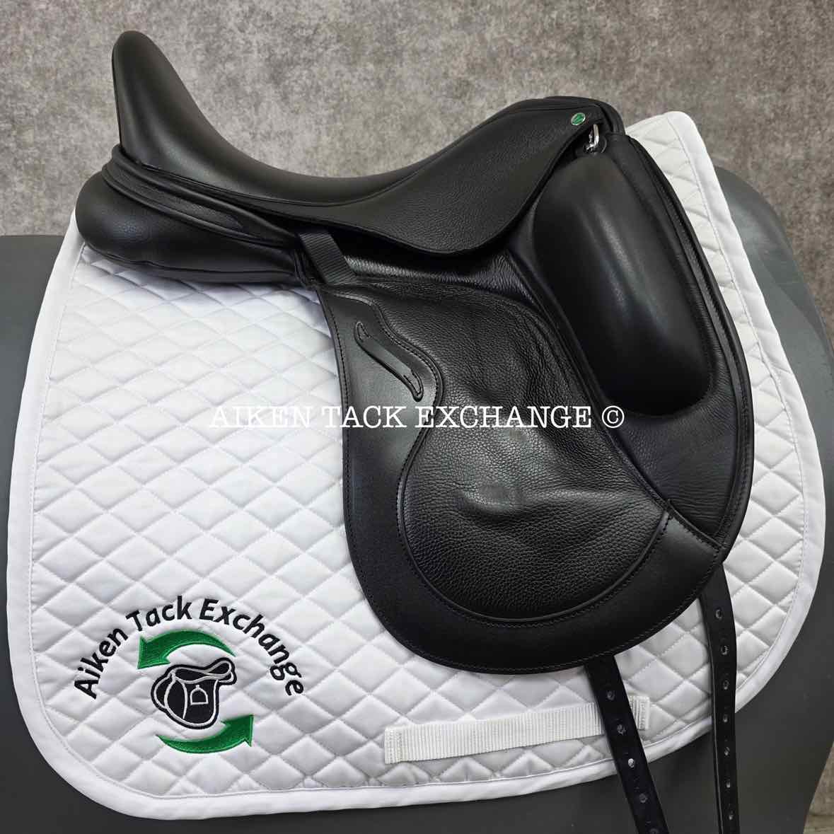 2023 Envy by Custom Saddlery Motion Monoflap Dressage Saddle, 17.5" Seat, Adjustable Tree, Wool Flocked Panels