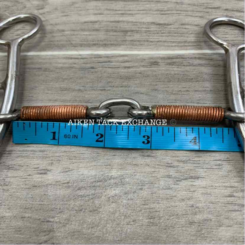 Showman Sliding Gag Double Joint Life Saver Copper Wrapped Bit 4.5"
