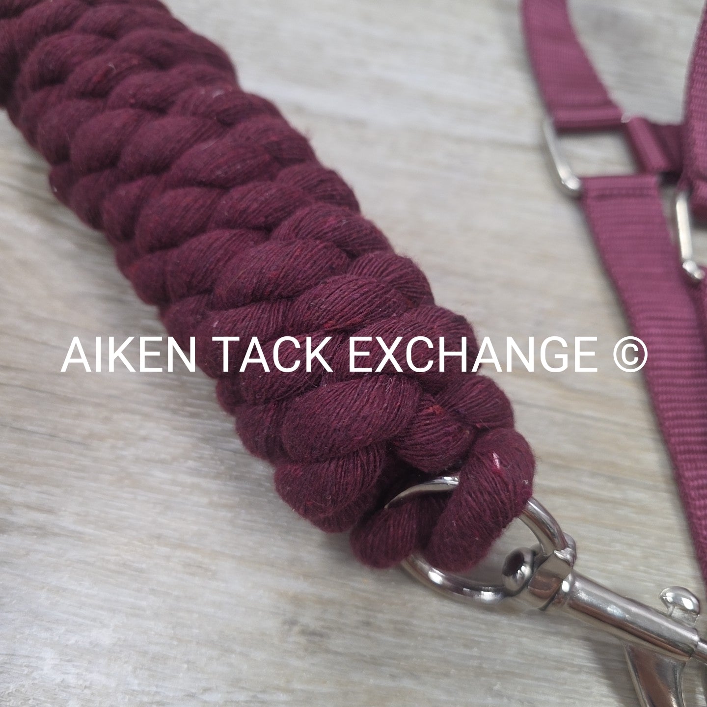 TuffRider Breakaway Nylon Halter & Lead Rope Set, Burgundy, Size Cob