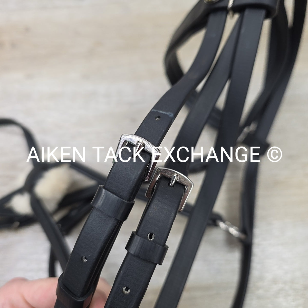 Tekna Synthetic Figure 8 Bridle, No Reins, Black, Size Full
