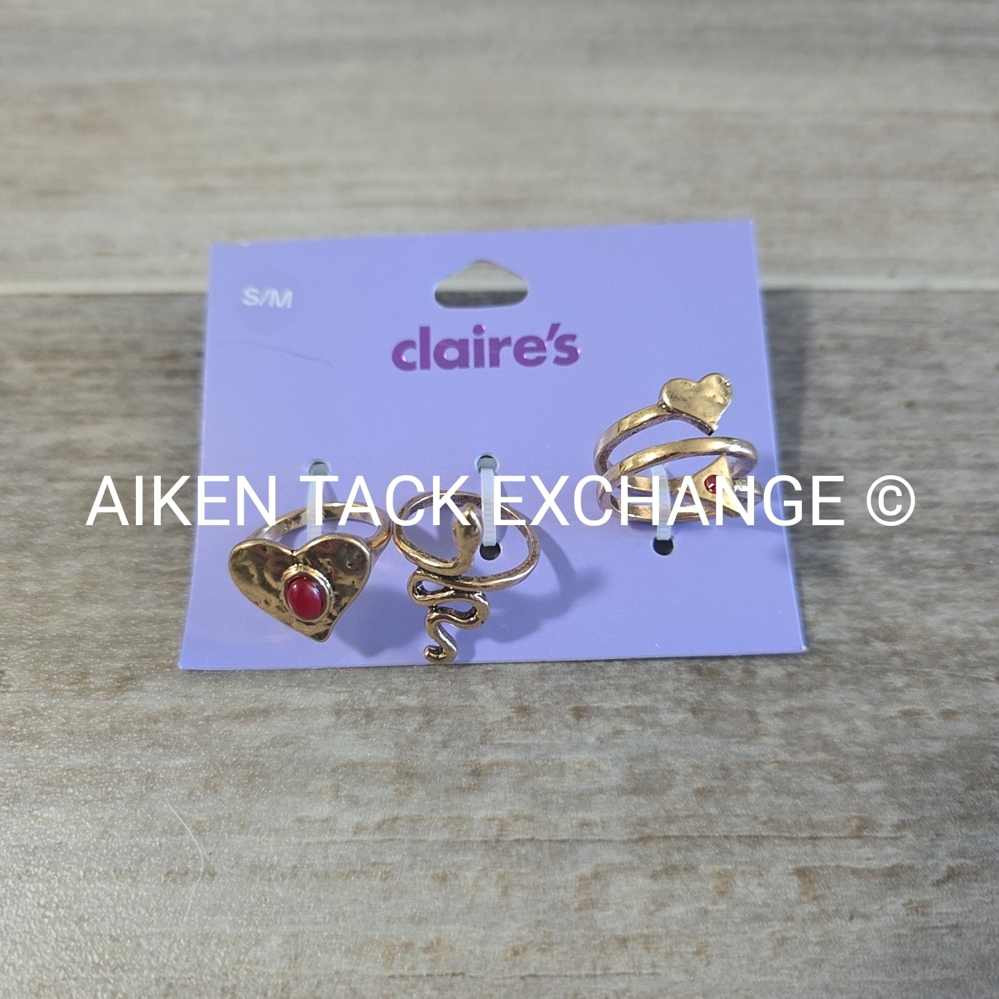 Claire's Ring Set (3) - Size S/M