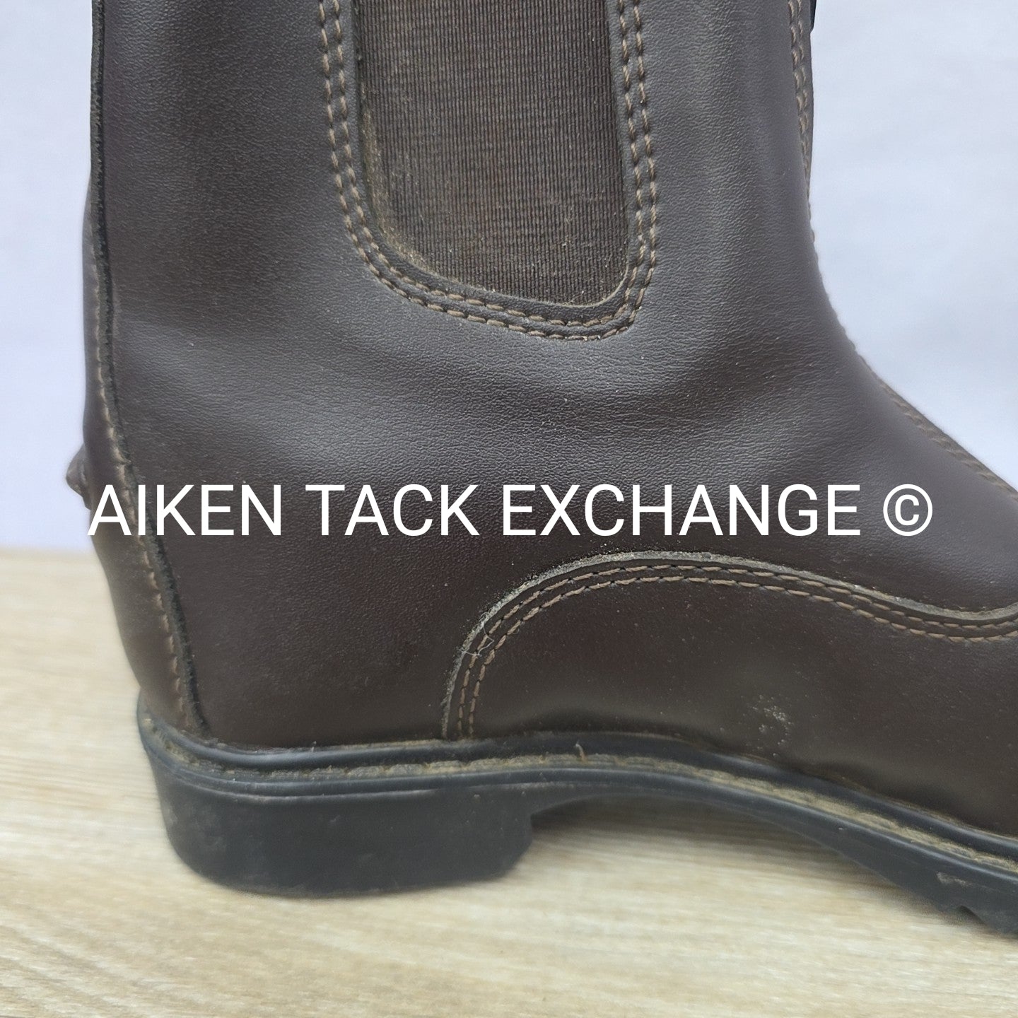 TuffRider Zip Up Paddock Boots, Brown, Size 3