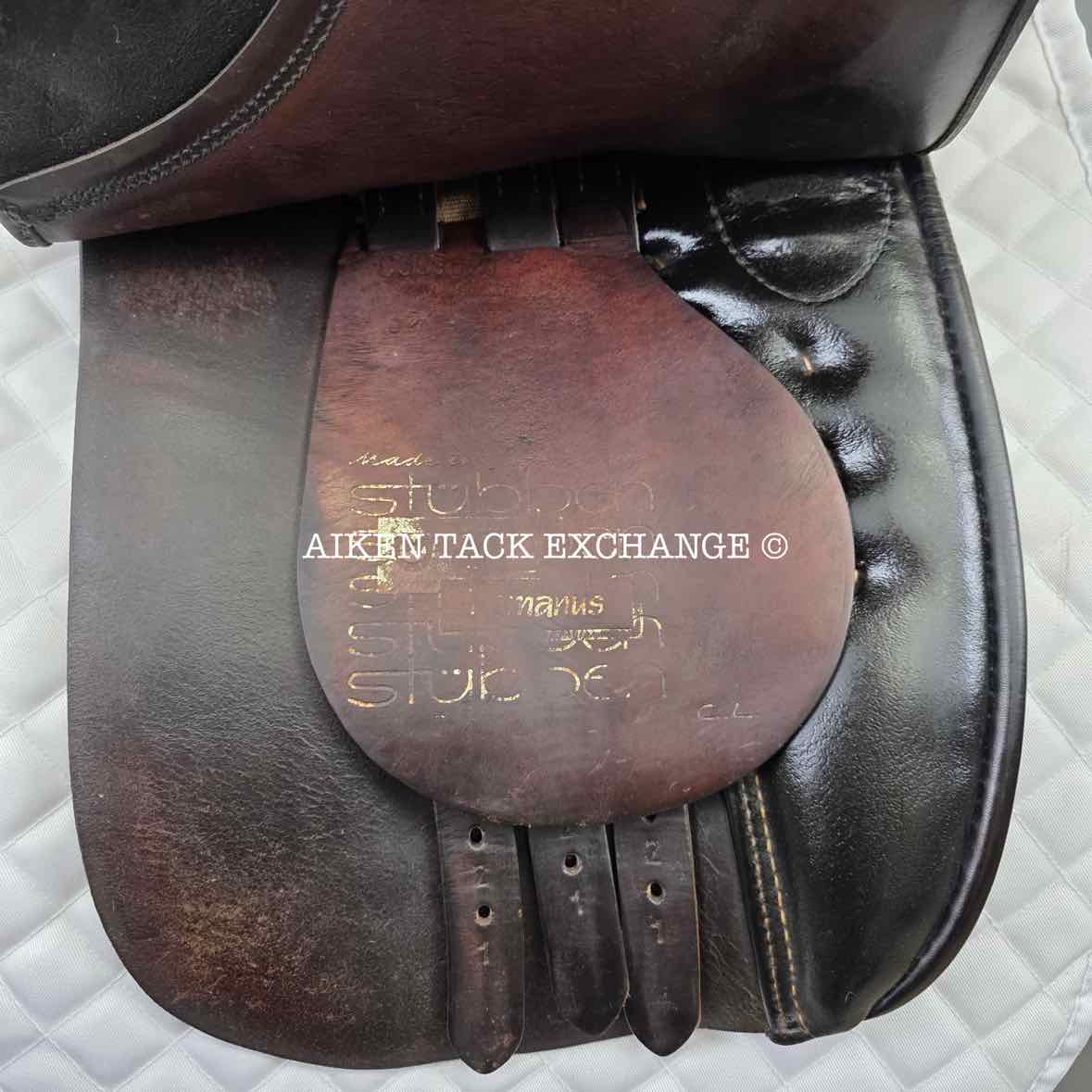 **SOLD** Stubben Romanus Extra CL Dressage Saddle, 18" Seat, 32cm Tree - Wide, Wool Flocked Panels