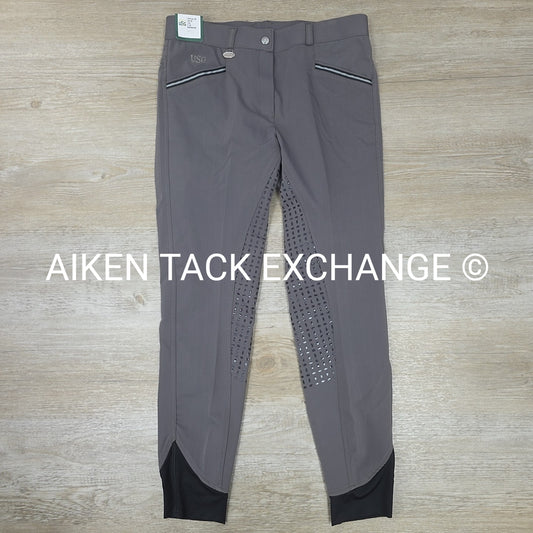 KL Select USG Ava Silicone Full Seat Breeches, Women's Size 28 R