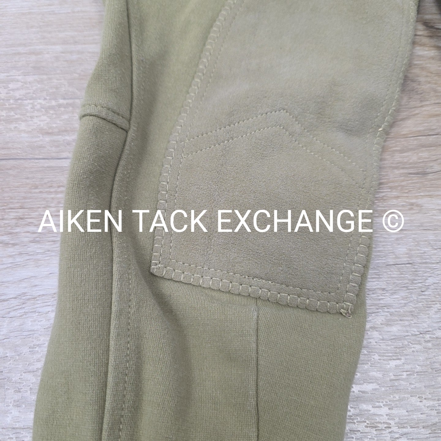 On Course Cotton Naturals Knee Patch Breeches, Size 14