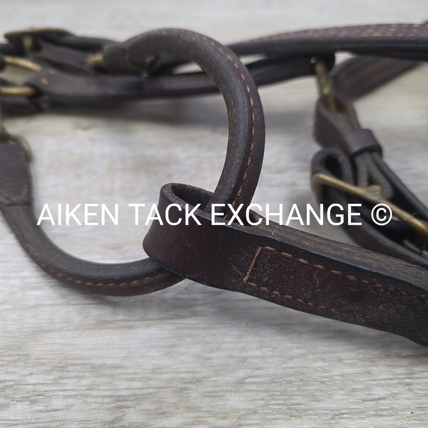 BARGAIN BUNDLE: 2 Leather Halters, Brown, Size Full