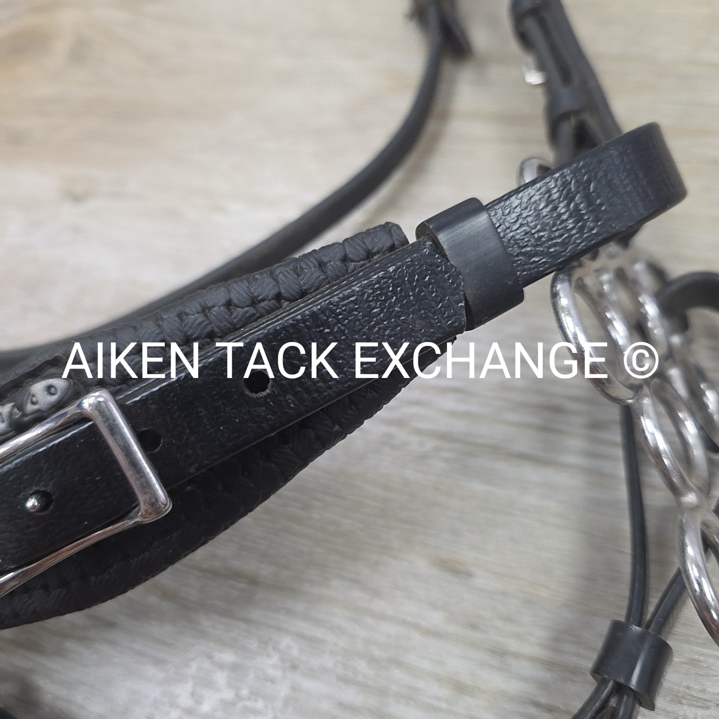 Collegiate Headstall with Zilco Hackamore, No Reins, Black, Size Full