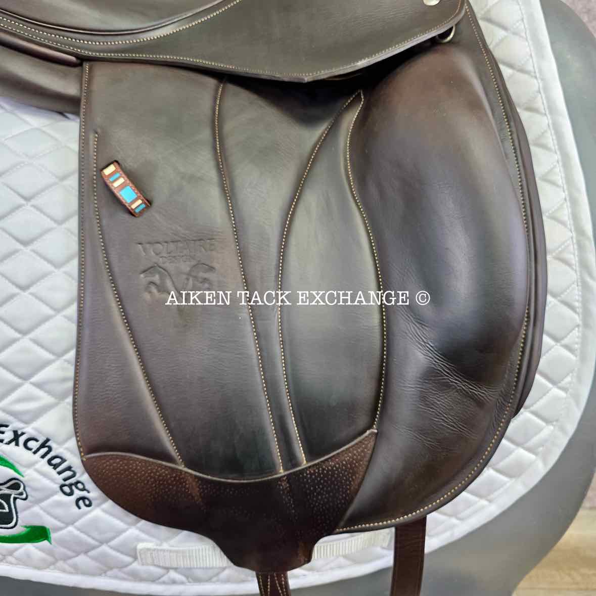 2023 Voltaire Adelaide Monoflap Dressage Saddle, 17.5" Seat - 3A Flap, Wide Tree, FIN Panels, Full Buffalo Leather