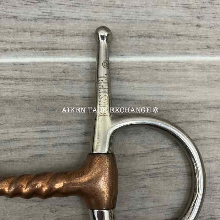 Korsteel Copper Corkscrew Single Joint Full Cheek Bit 5"