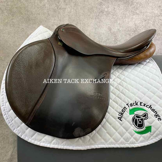 **SOLD** Stubben Siegfried Extra All Purpose Jump Saddle, 19" Seat, 31 cm Tree - Medium Wide/Wide, Wool Flocked Panels
