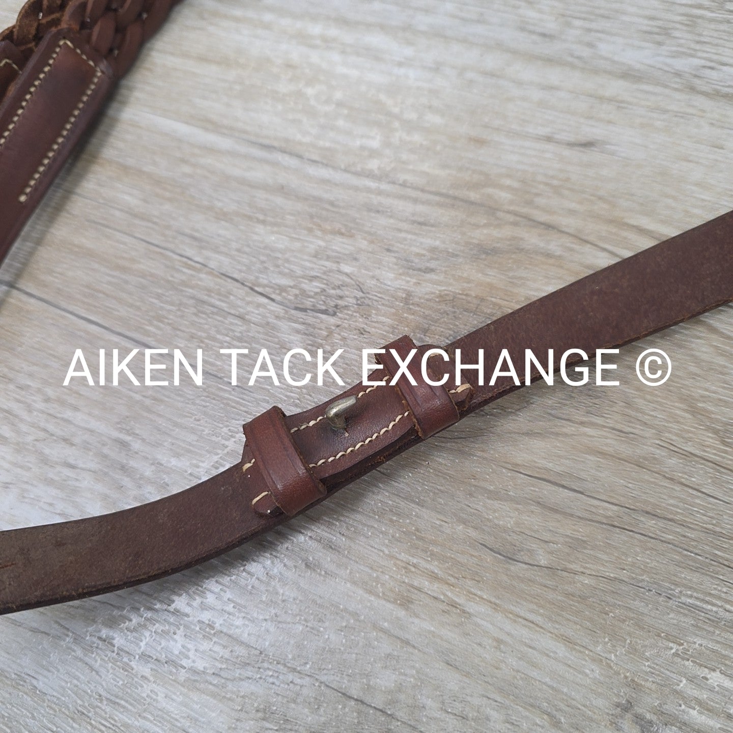 BARGAIN BUNDLE: 2 Pair Plaited Braided Reins, Brown