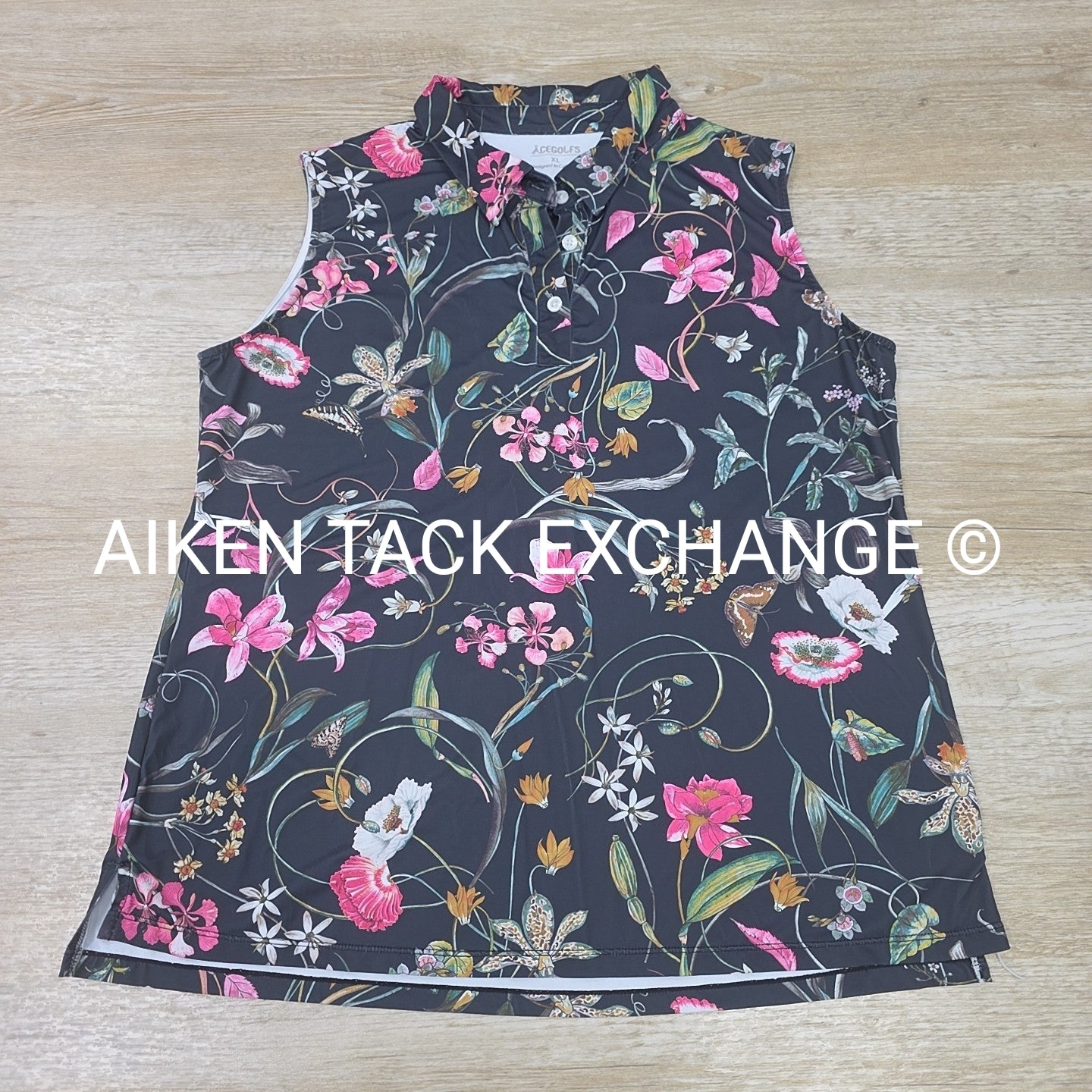 Acegolf Sleeveless Polo Top, Women's XLarge