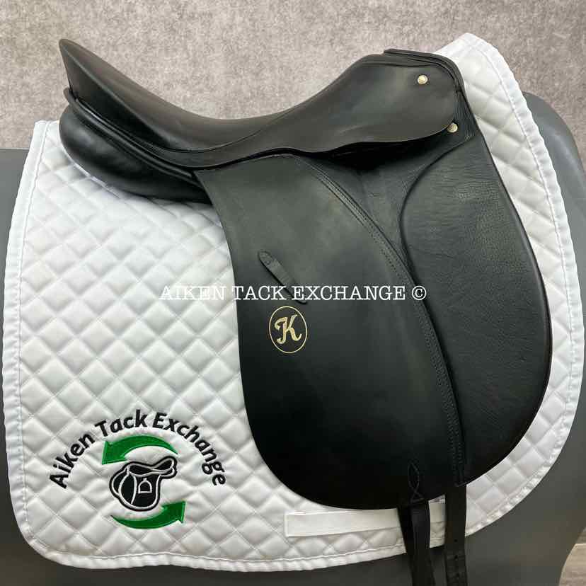 1990 Passier Katrin Dressage Saddle, 17" Seat, Medium Tree, Wool Flocked Panels