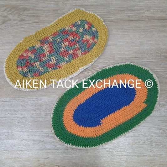 BARGAIN BUNDLE: 2 Crocheted Pommel Pads