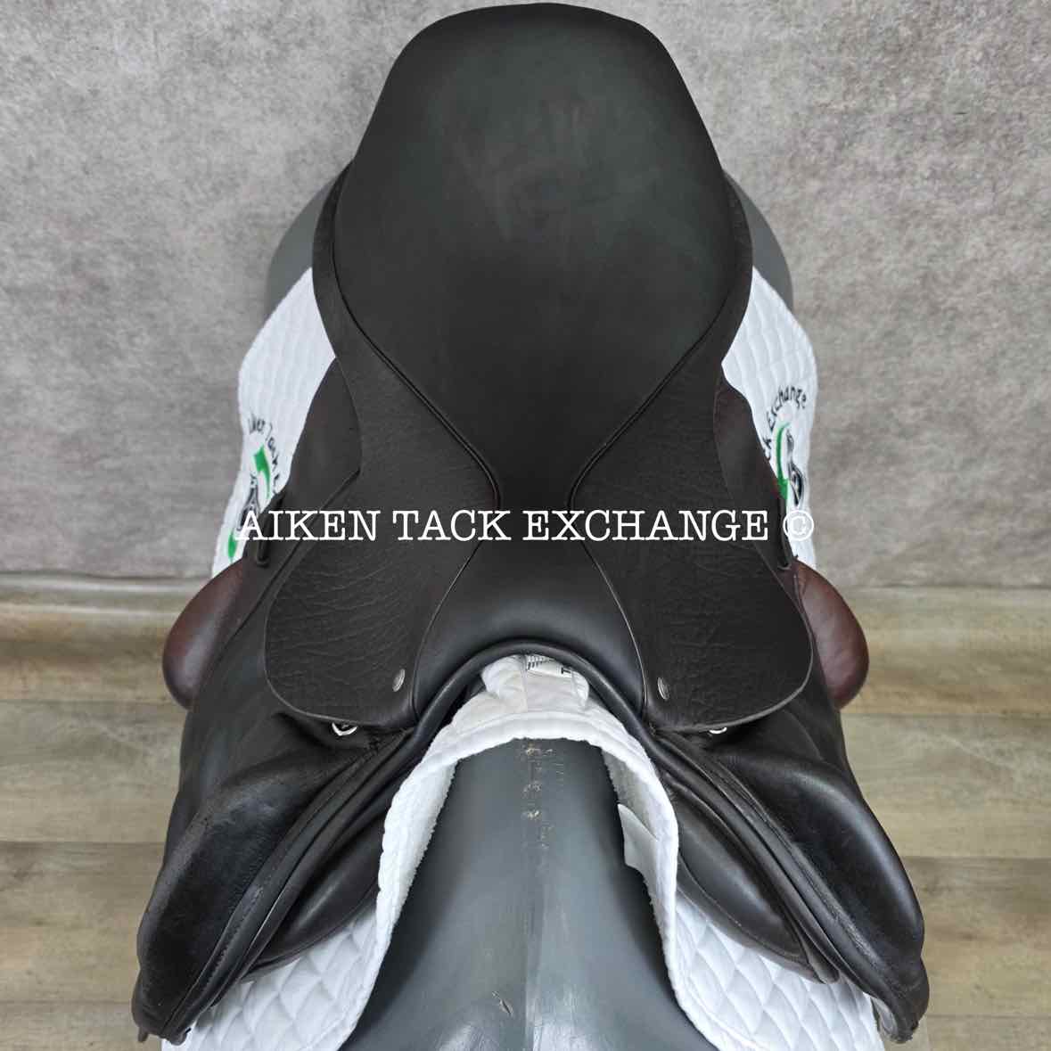 2016 Custom Saddlery Monte Carlo Monoflap Jump Saddle, 18" Seat, Adjustable Tree, Wool Flocked Panels