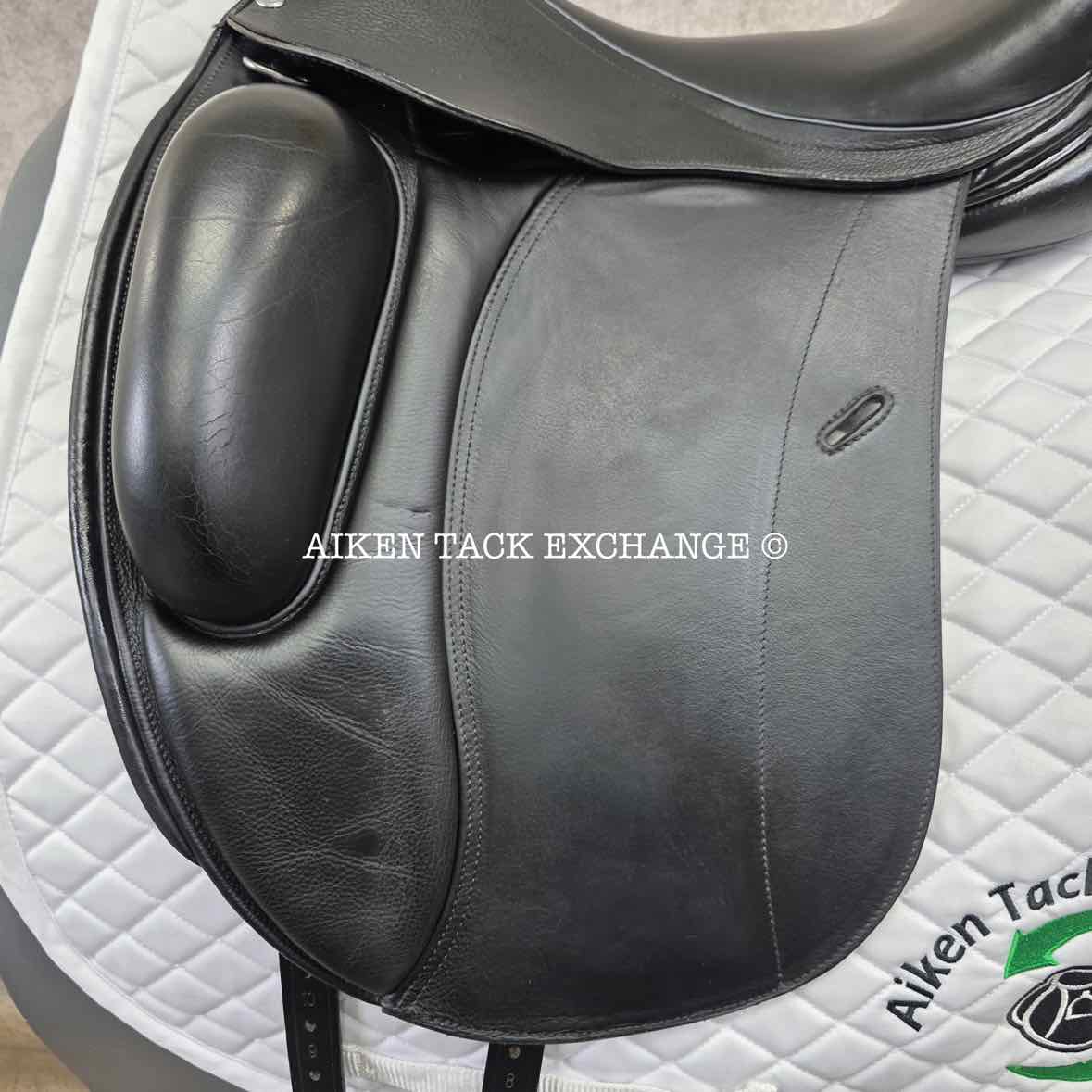 2021 Loxley by Bliss Monoflap Dressage Saddle, 17.5" Seat, Adjustable Tree - Changeable Gullet, Wool Flocked Panels