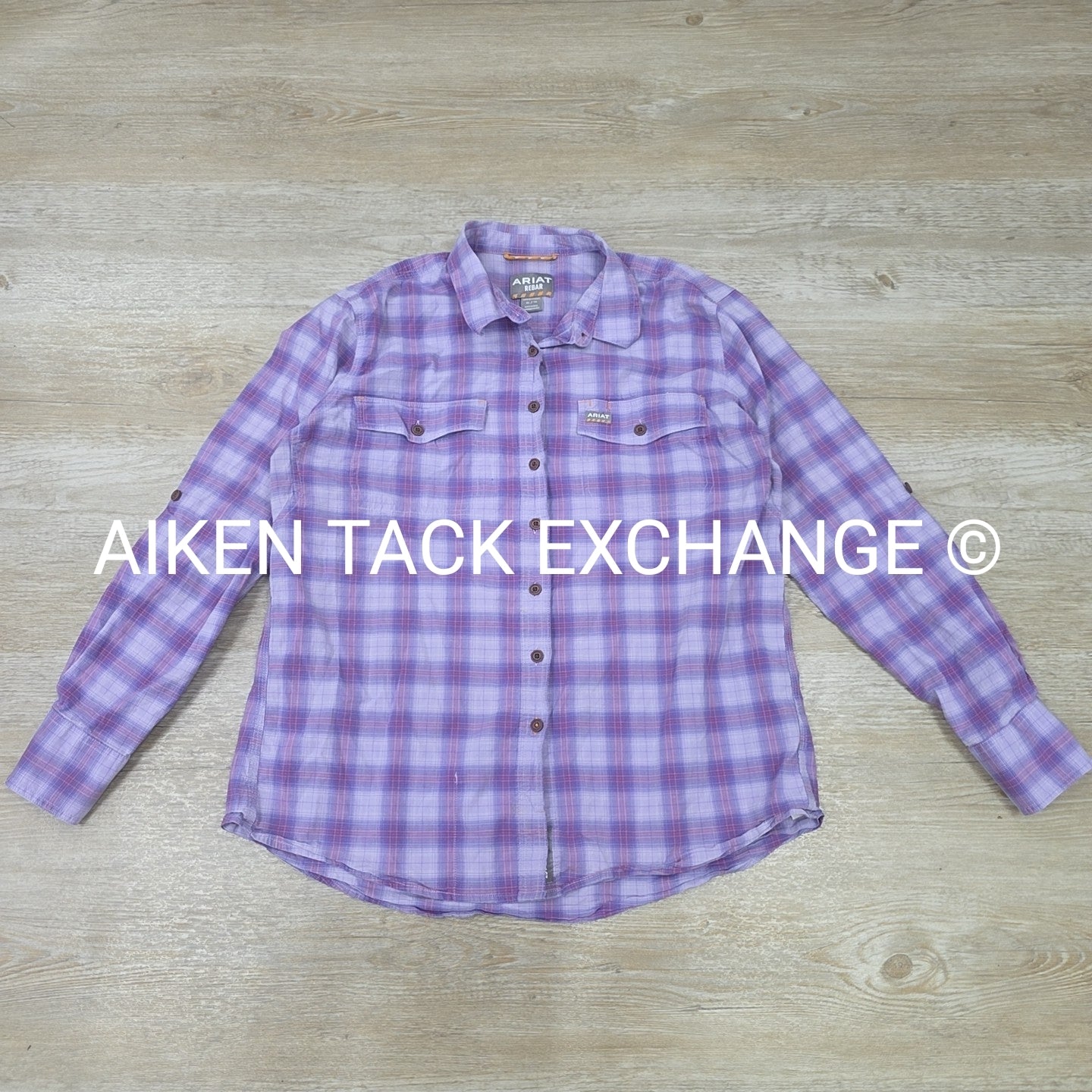 Ariat Rebar Long Sleeve Button Up Top, Size X-Large