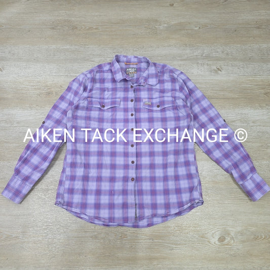 Ariat Rebar Long Sleeve Button Up Top, Size X-Large