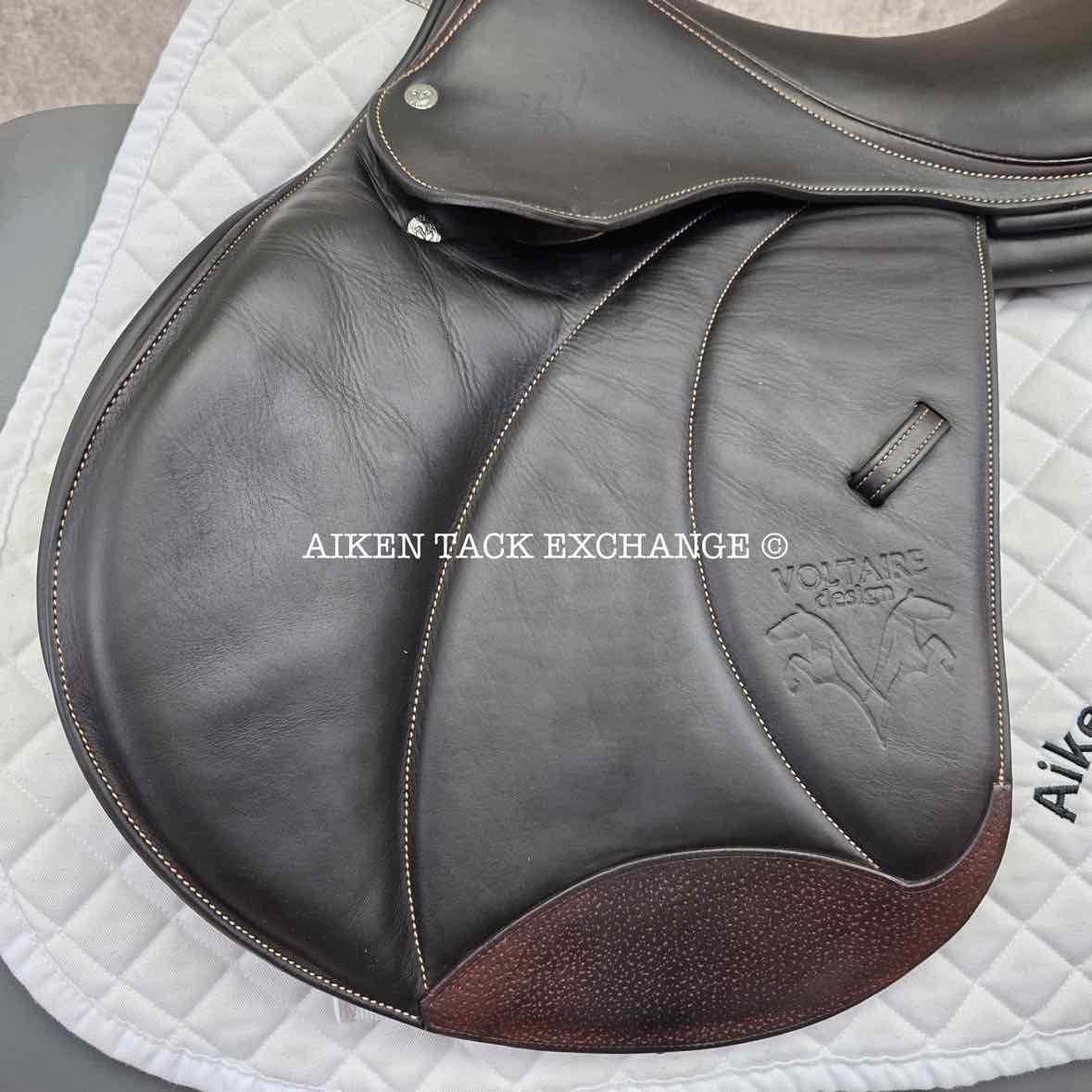 2019 Voltaire Stuttgart Jump Saddle, 17.5" Seat, 2A Flap, Medium Tree, PRO Panels, Full Buffalo Leather