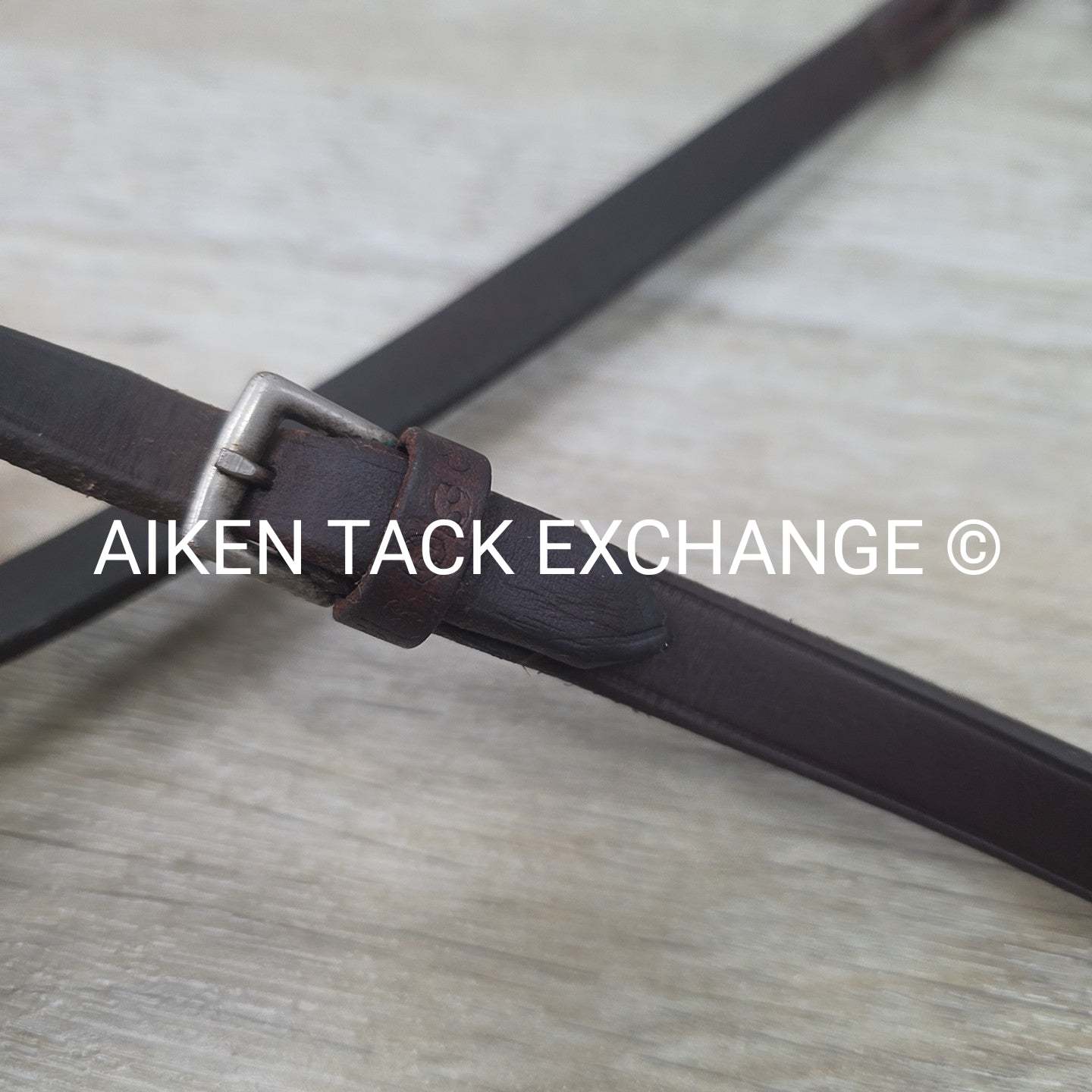 Stubben Plain Laced Reins, Brown, 60"