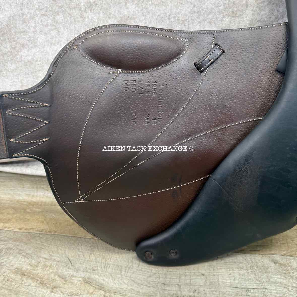 2018 Voltaire Lexington Monoflap Jump Saddle, 18.5" Seat, 2AA Flap, MW/W Tree, FIN Panels, Full Buffalo Leather