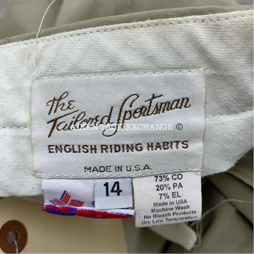 Tailored Sportsman "TS" Knee Patch Breeches, Size 14