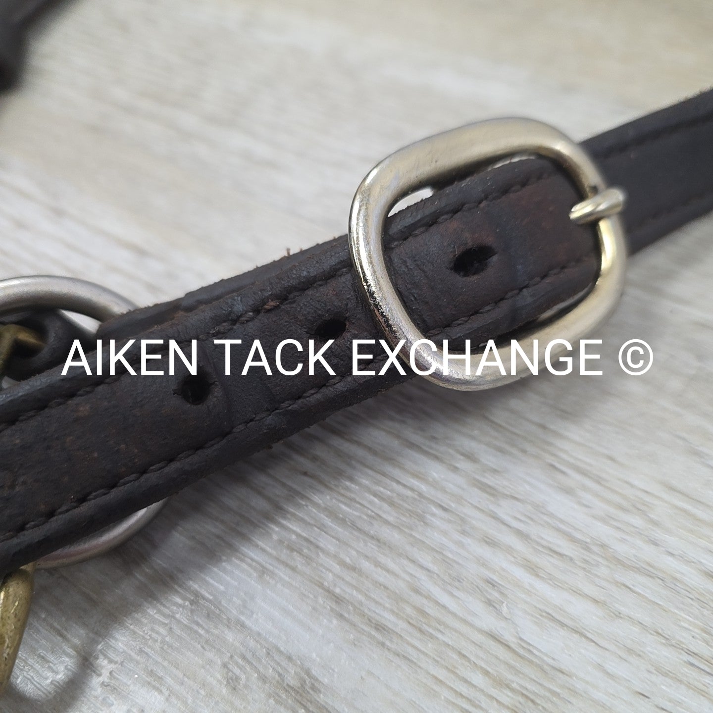 Leather Halter, Has Nameplate, Brown, Size Cob