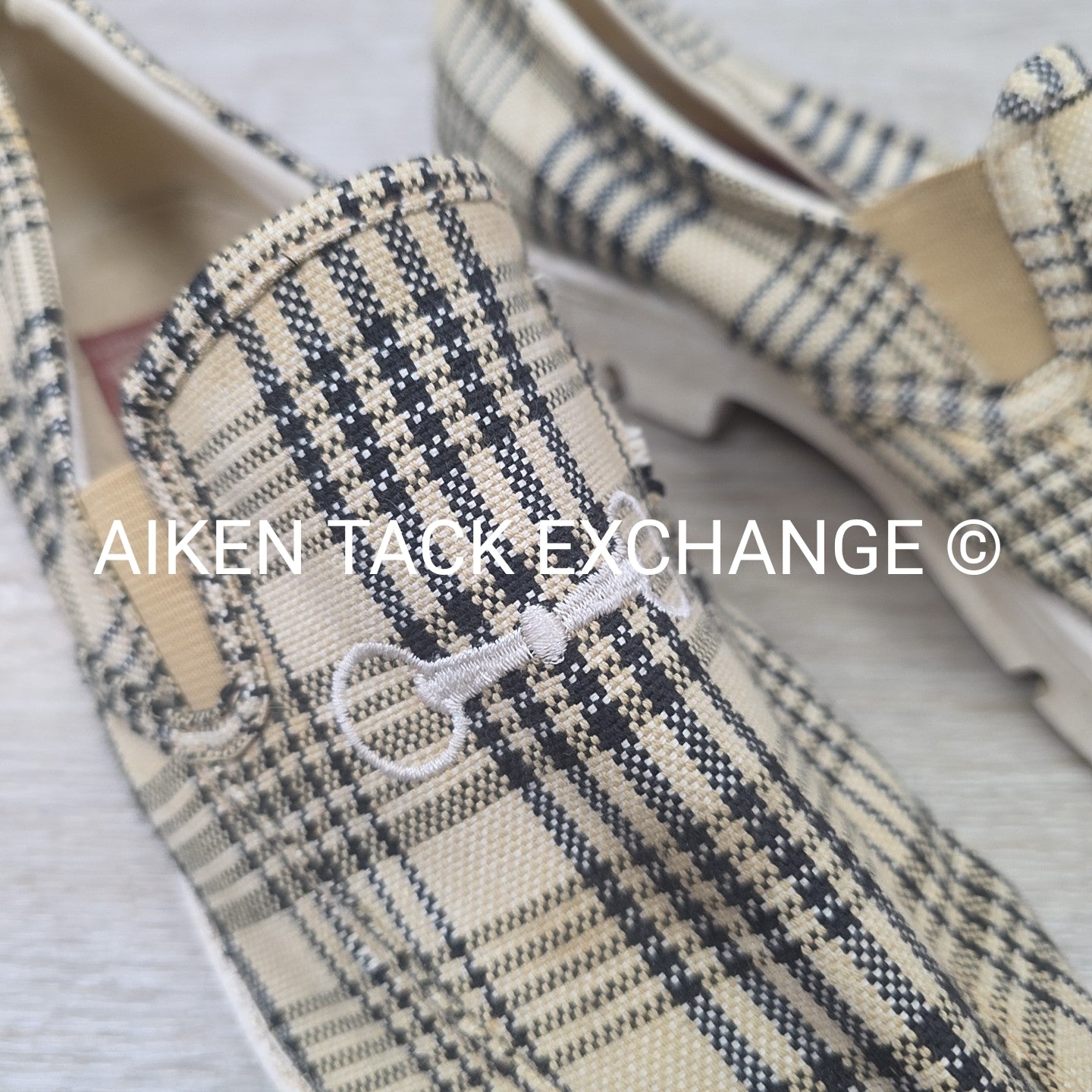 5/A Baker TuffRider Plaid Loafer, Size 11