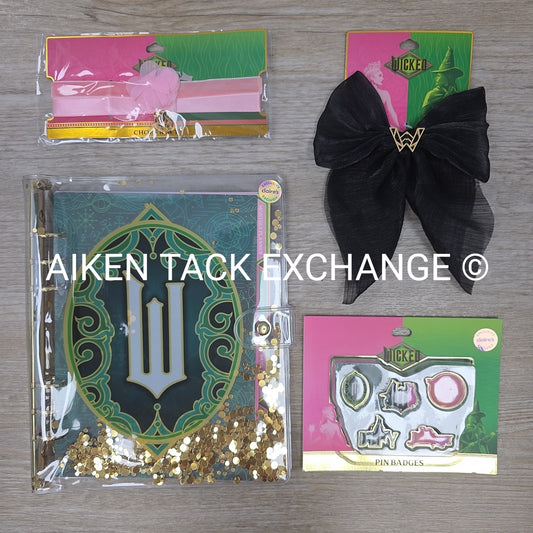 Claire's Wicked Bundle: Shaker Planner, Pin Badges, Choker Set, Hair Clip
