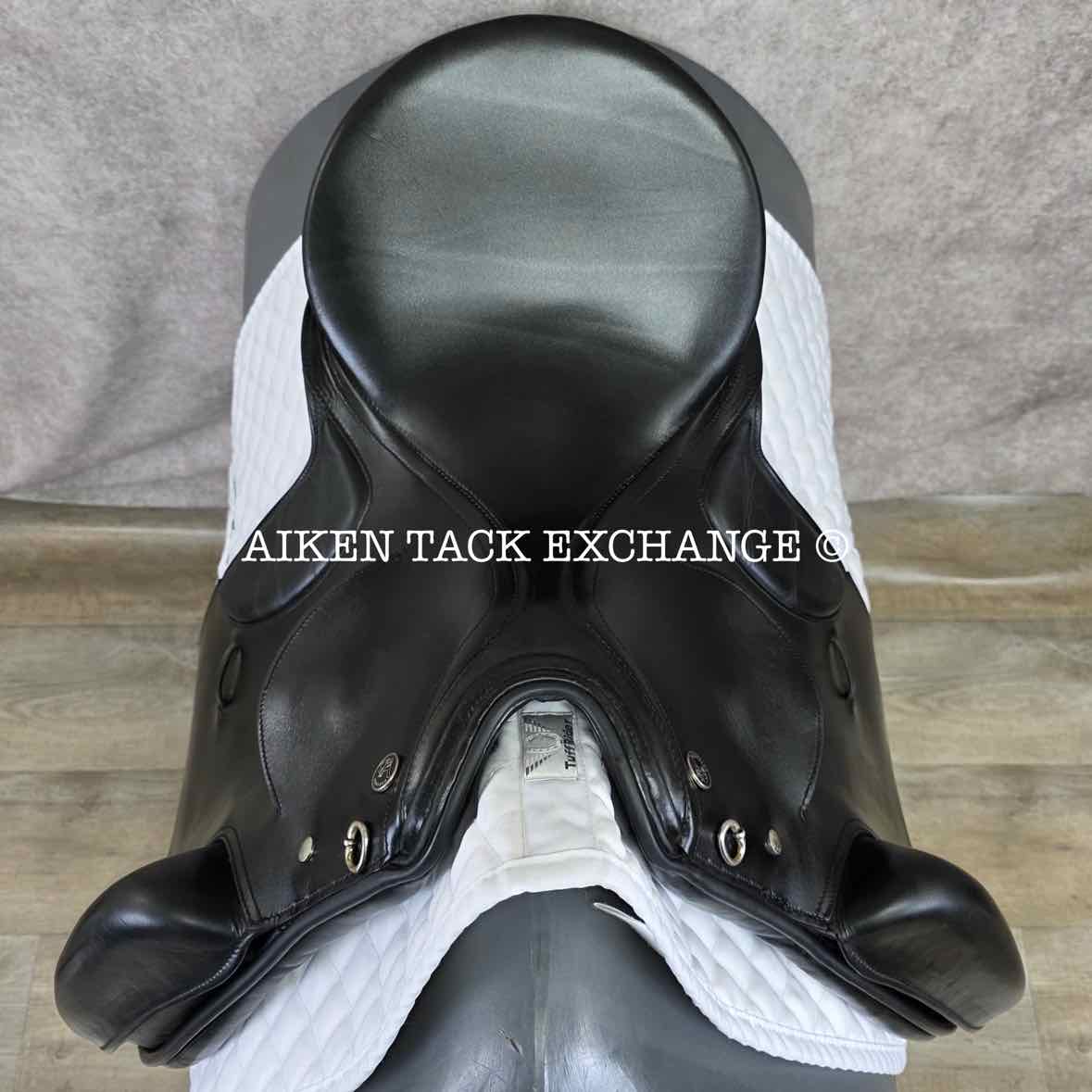 2000 Kieffer Action Dressage Saddle, 17" Seat, Medium Tree, Wool Flocked Panels