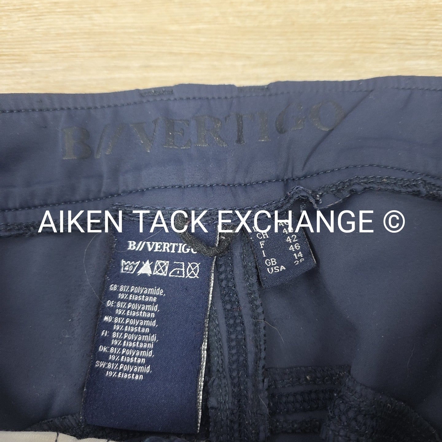 BARGAIN BUNDLE: 2 Pair B Vertigo Silicone Grip Breeches, Size 28